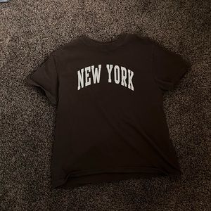 John Galt Brandy Melville medium brown tee one size